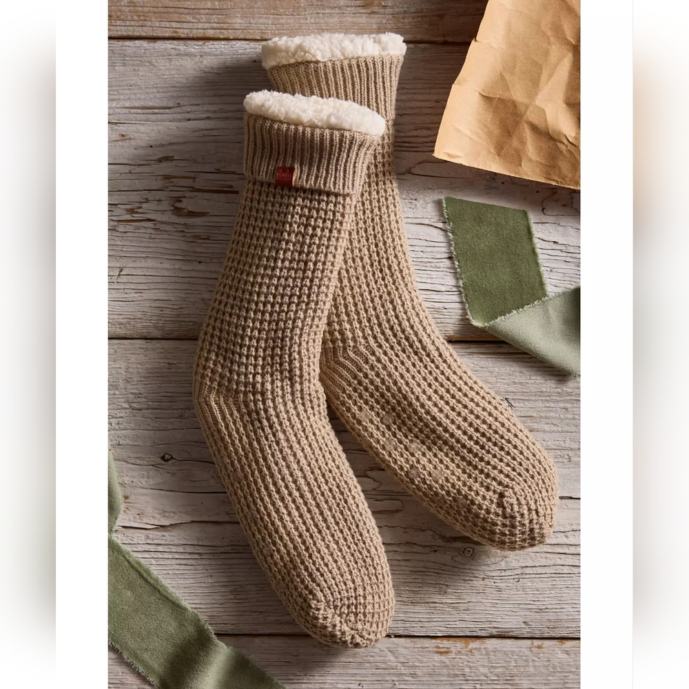 Anthropologie Cozy Waffle Weave Socks